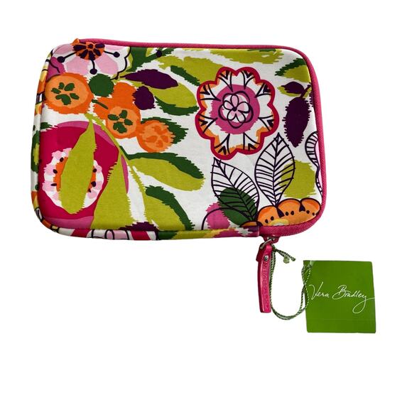 Vera Bradley Neoprene Medium Tablet Sleeve Case Clementine 6” x 9” - Picture 6 of 8